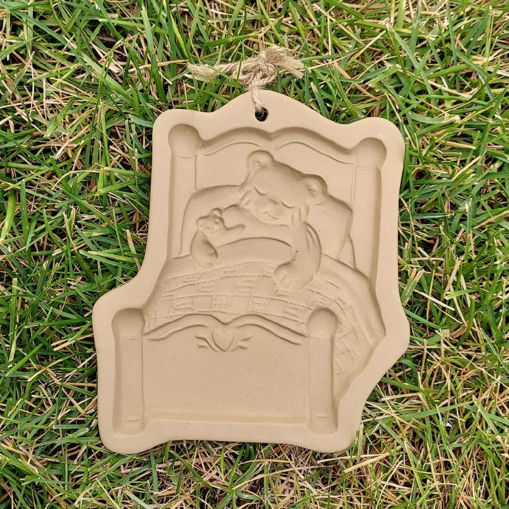 Brown Bag Cookie Art Ceramic Bear Mold